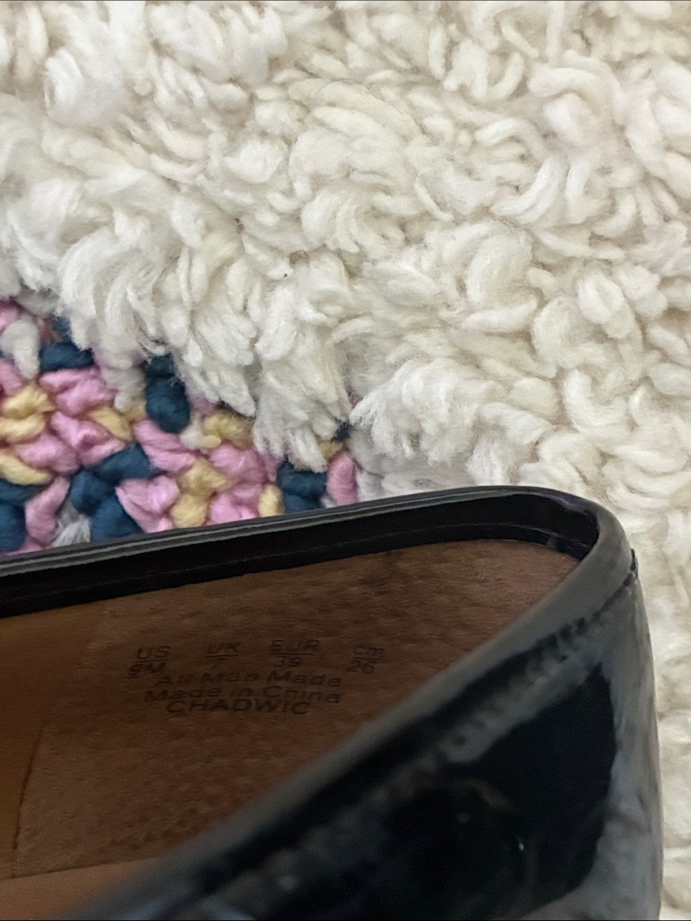 Franco Sarto Black faux Patent Leather Penny Loafers - Picture 4 of 4